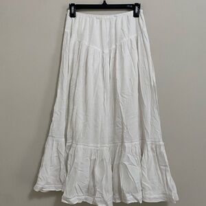 Aerie White Maxi Skirt